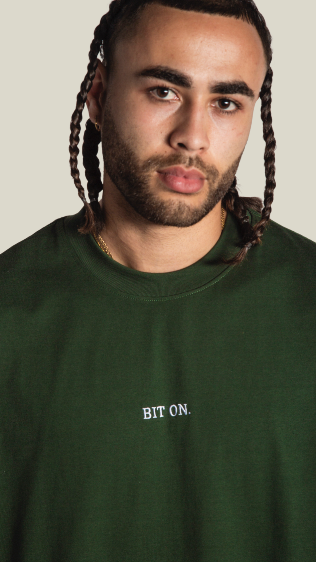 Box Fit Oversize BIT ON.- FOREST GREEN